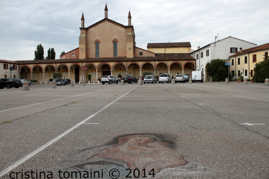 la piazza dei madonnari di Grazie di Curtatone